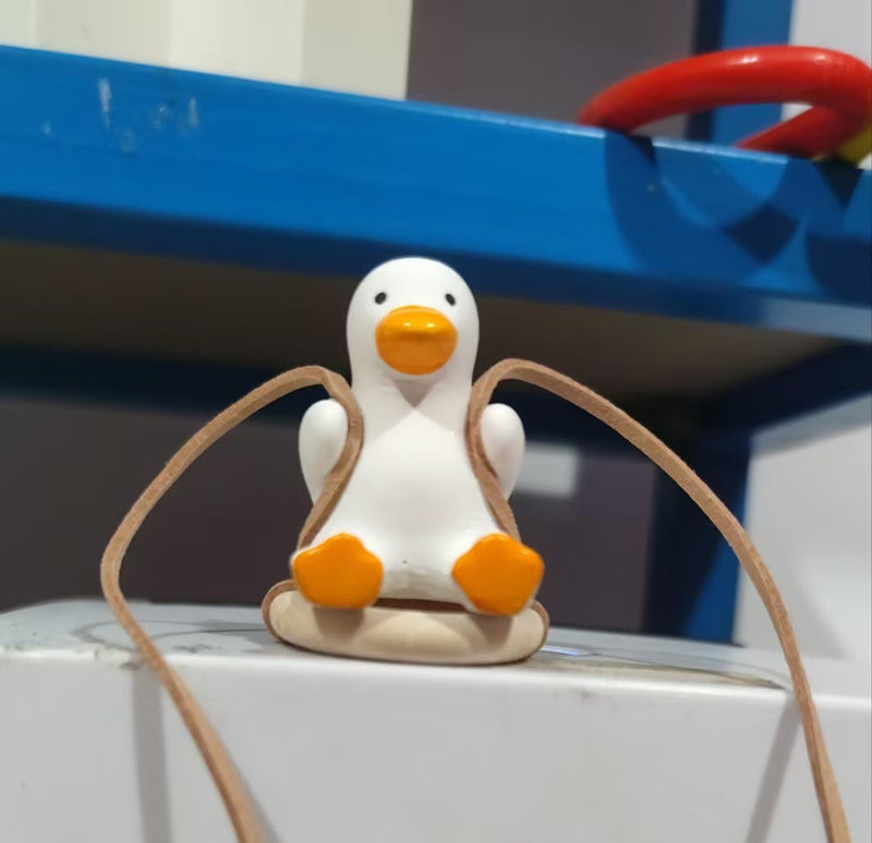 Car Swinging Silly Goose